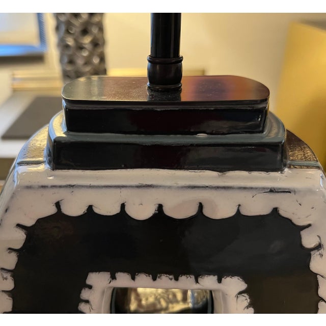 Art Deco Luc Lanel French Art Deco 1920 Ceramic Lamp For Sale - Image 3 of 13