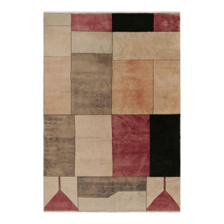 Vintage Zeki Müren Rug With Bold Cubist Deco Geometric Patterns - Rug & Kilim For Sale