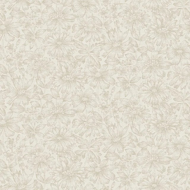 Mid-Century Modern Boråstapeter Gabriella Wallpaper in Stone For Sale - Image 3 of 3
