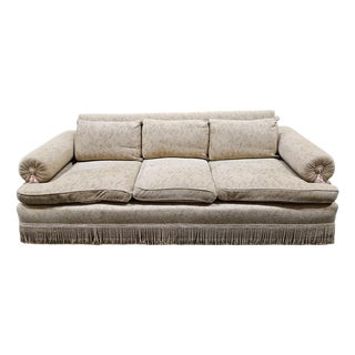 Custom-Made Bolster Arm 3-Seater Sofa For Sale