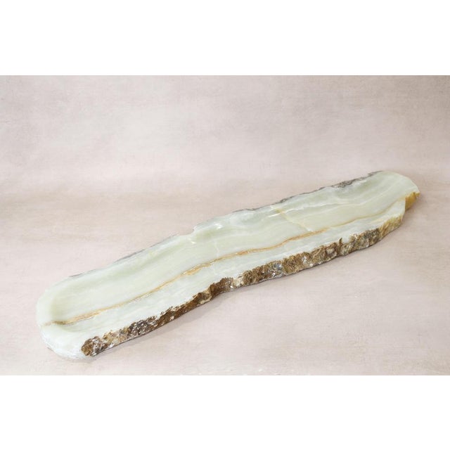 Premium Onyx Tray with Raw Edge For Sale - Image 6 of 6
