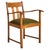 French Oak Armchair with Olive Green Velvet Upholstery, 1950s - 2 Available For Sale