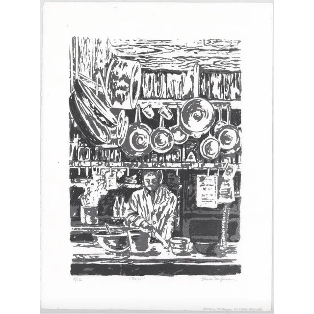 Sheila McGowan "Novi" screenprint; pencil signed and numbered 8 of 12.