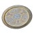 Early 20th Century Hand-Engraved Moroccan Tray With Ornate Calligraphy For Sale