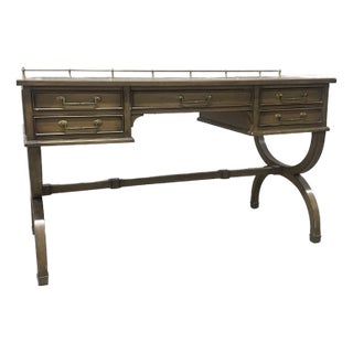 Sligh Campaign Style Writing Desk For Sale