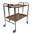 Space Age Chrome and Brown Serving Trolley, 1960s-1970s For Sale - Image 15 of 15