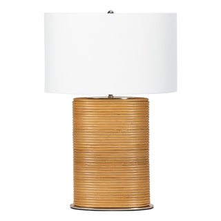 Regina Andrew Resort Bamboo Wrapped Bedside Table Lamp For Sale