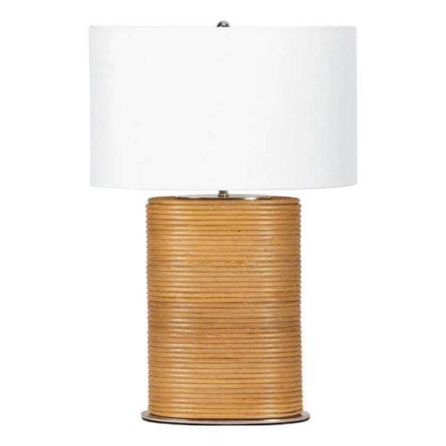 Regina Andrew Resort Bamboo Wrapped Bedside Table Lamp For Sale