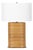 Resort Bamboo Wrapped Bedside Table Lamp For Sale