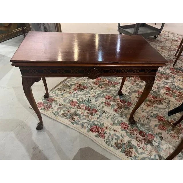 Antique Mahogany Console Table For Sale - Image 4 of 8