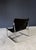 Metal Mid-Century Modern Minimalist Leather Lounge Chair, France, 1970s For Sale - Image 7 of 18