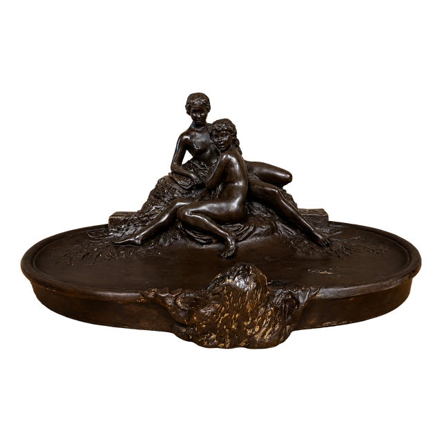 Joé Descomps-Cormier, Nude Figurative Composition, 1890s, Terracotta For Sale