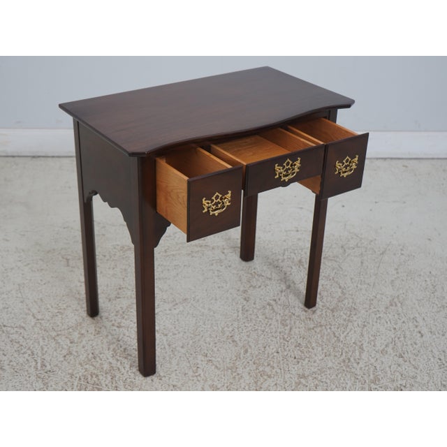 Chippendale Madison Square Chippendale 3 Drawer Console Table For Sale - Image 3 of 12