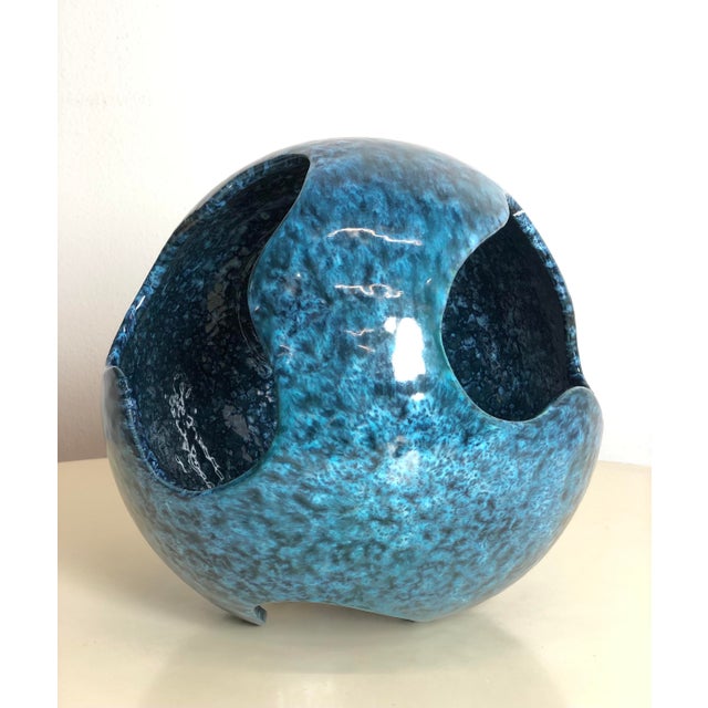 1970s Vintage Modernist Ceramic Vase, Italy, 1970s For Sale - Image 5 of 6