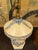Vintage Chinoiserie Tole Table Lamp With Wicker Shade For Sale - Image 10 of 11