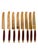 Mid-Century Modern Vintage Rosewood and Brass Flatware - 43 Piece For Sale - Image 3 of 9