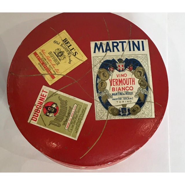 1960s Vintage Made in Japan Alcohol Proof Coasters Red/Black 16 Barware For Sale - Image 5 of 11