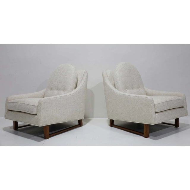 Gray Harvey Probber Lounge Chairs in Holly Hunt Great Plains, Attributed - Set of 2 For Sale - Image 8 of 13