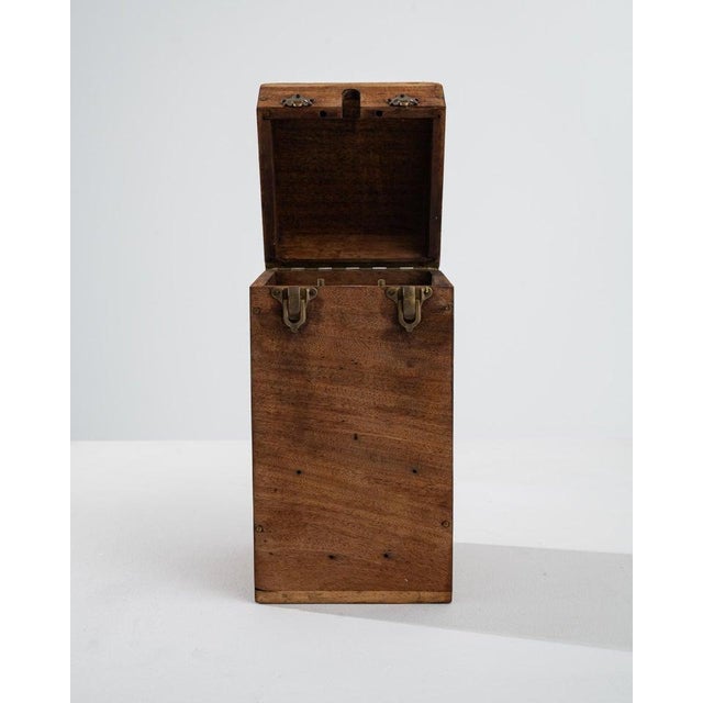 Antique French Wooden Box For Sale - Image 4 of 12