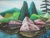 Mid 20th Century Signed Attributed to Arthur Lismer Framed River Landscape Surreal Oil Painting For Sale - Image 5 of 8