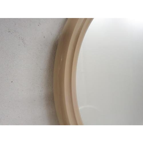 Small Mid-Century Round Polyester Mirror, Netherlands, 1960s For Sale - Image 3 of 6