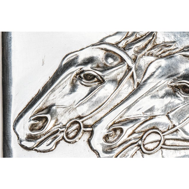 Amazing High Quality Antique Horse Equestrian Theme 875 Imperial Russian Silver Cigarette Case Holder For Sale - Image 4 of 16