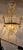 Illuminate your entryway, foyer, or dining room with the timeless elegance of this vintage 1990s brass and crystal bell-...