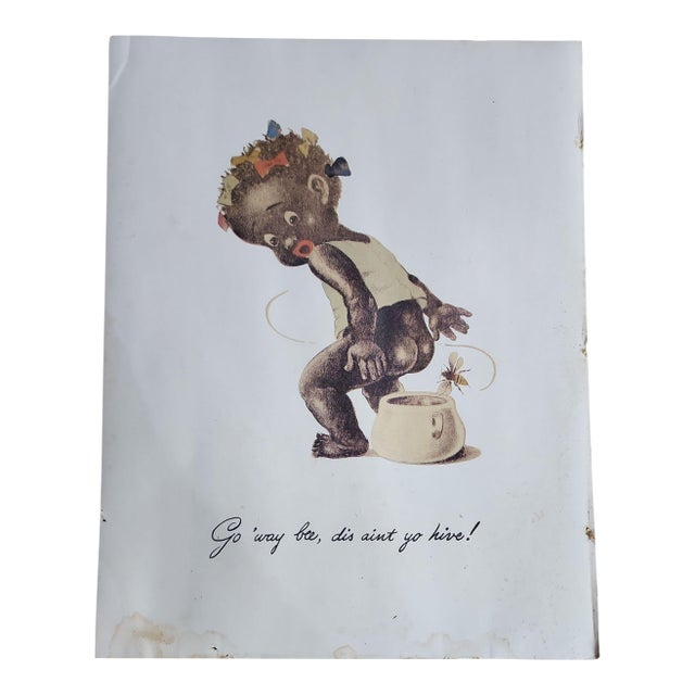 1930s Al Barbelle Original Honey Butter Advertising Print For Sale