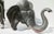 1920s Japanese Bronze Elephant Bookends For Sale - Image 5 of 8