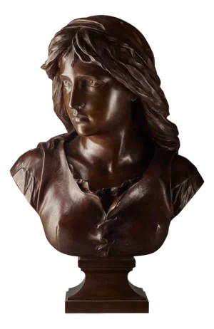 E. Aizelin, Mignon, Barbedienne N° 989, 1800s, Bronze