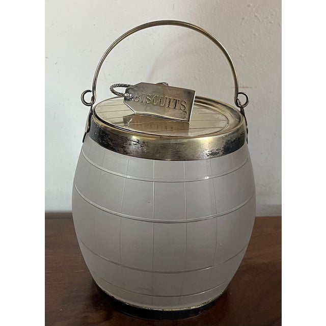 Antique 19th Century English Silverplate Biscuit Barrel For Sale - Image 15 of 18