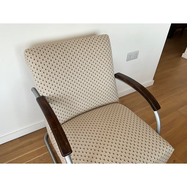 Beige Bauhaus Lounge Chairs from Mücke Melder, 1930s, Set of 2 For Sale - Image 8 of 11