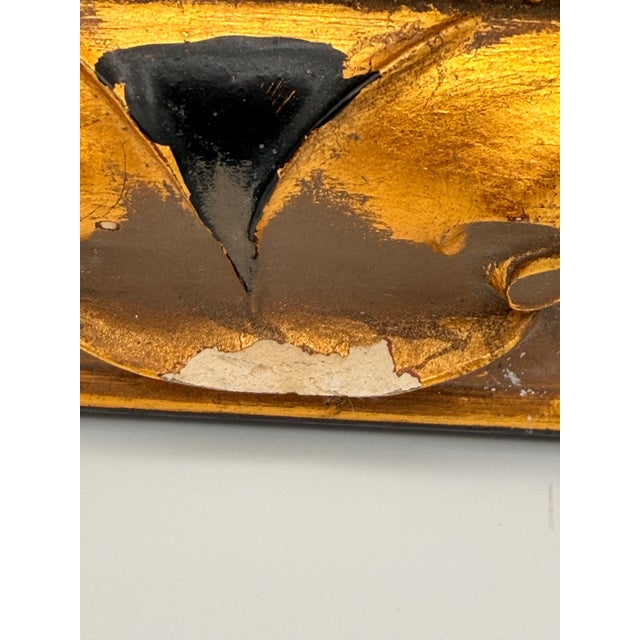 Art Deco Pair of Erté Limited Edition Bronze Medallions in Gold & Black Gilt Frames For Sale - Image 12 of 12