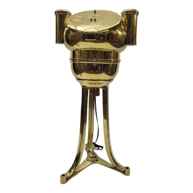 Solid Brass Ships Binnacle Stand For Sale