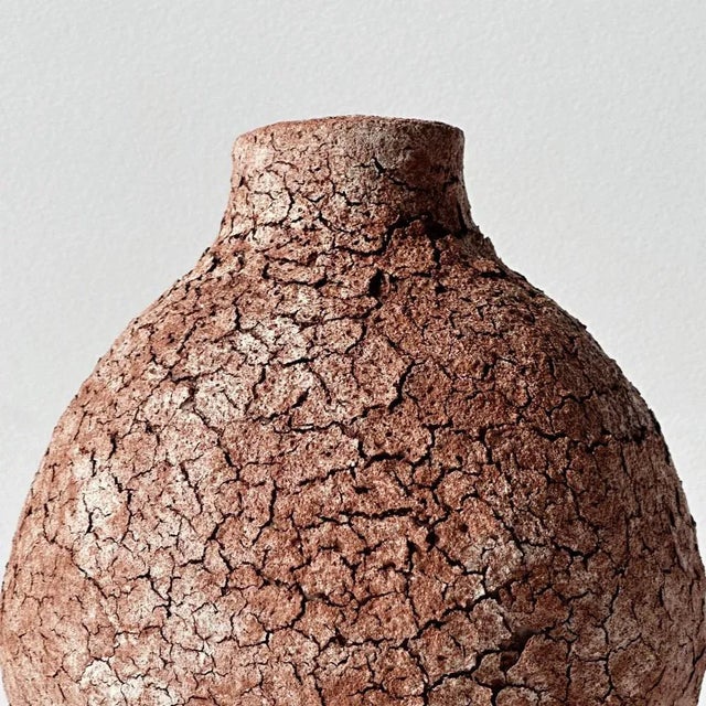 Contemporary No 9 Terracotta Moon Jar by Elena Vasilantonaki For Sale - Image 3 of 6