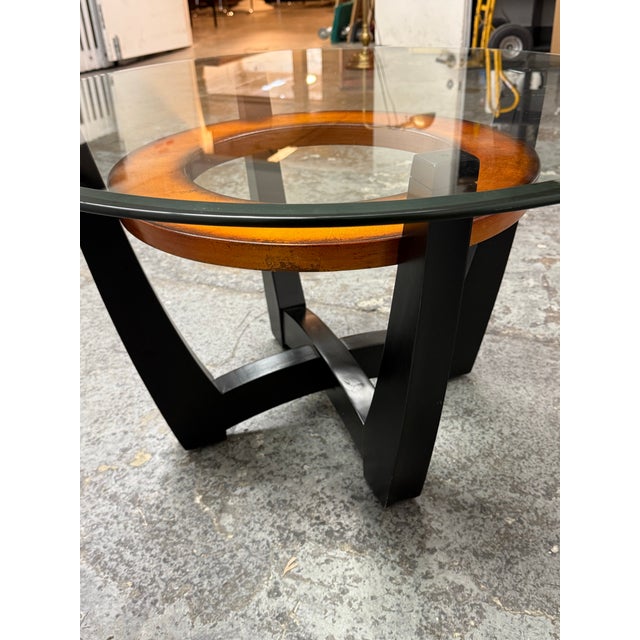 Bassett Mirror Company Elation Round Coffee Table For Sale - Image 10 of 12