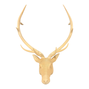 Carved Wood Elk Mount
