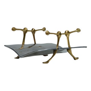 Vintage Sculptural Newspaper Rack by David Marshall, 1980s For Sale