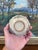 Vintage Vietnamese Ceramic Tea Bowl With Hand-Painted Dragonfly and Botanical Motif. For Sale In Seattle - Image 6 of 9