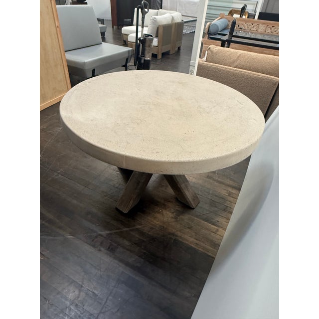 2010s Pottery Barn Abbott Outdoor Table, 48 Inches For Sale - Image 5 of 12