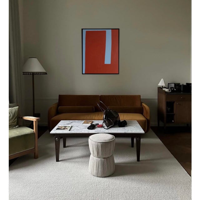 Blue Bodasca, Quiet Line Abstract, 2026, Acrylic on Canvas For Sale - Image 8 of 9