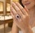 Gold Natural Ruby 1.57cts & Diamond 0.79cts Ring in 18k Gold, Size 3 For Sale - Image 8 of 8