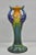Vintage Art Nouveau Majolica Style Glazed Ceramic Pottery Peacock Bird Vase For Sale - Image 10 of 10