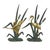 Metal Mid-Century Heron and Duck Figurines in Brass and Green Metal, 1950s, Set of 2 For Sale - Image 7 of 14
