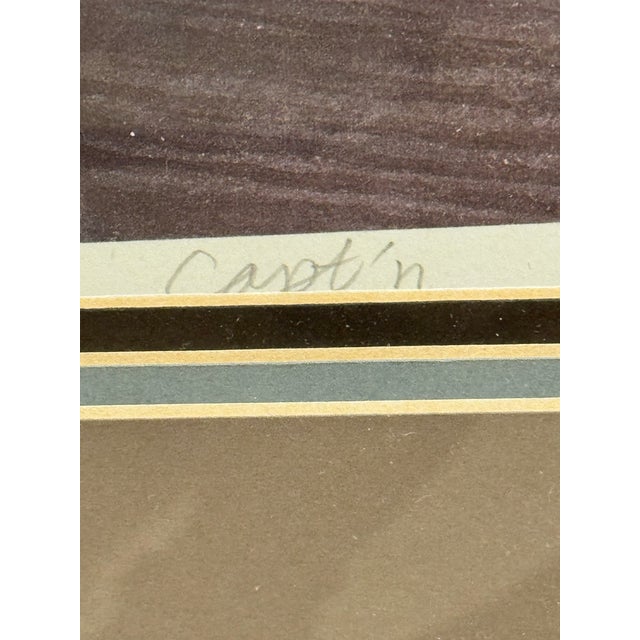 Paper Framed and Matted Lithograph of a Fisherman by the Sea - "Capt’n" by Z.L.Feng For Sale - Image 7 of 8