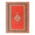 Charming Dark Orange Color With Medallion Design and Seven Narrow Borders Antique Kilim Senneh Rug For Sale