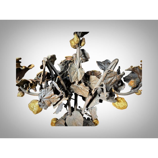 Gilt Bronze Vases with Flowers, 1860, Set of 2 For Sale - Image 18 of 18