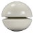 Mid-Century Modern Italian Round White Ceramic Table Lamp from Gabbianelli For Sale