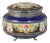 Cobalt Blue Round Italian Porcelain Box For Sale