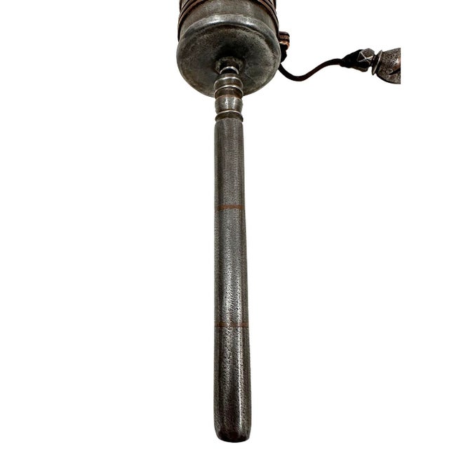1950s Tibetan Buddhist Handcrafted Handheld Spinning Prayer Wheel For Sale - Image 5 of 7